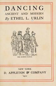 Front cover of Dancing, ancient and modern by Ethel L. Urlin