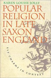 Cover of Popular religion in late Saxon England by Karen Louise Jolly