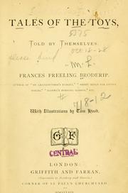 Front cover of Tales of the toys by Frances Freeling Broderip