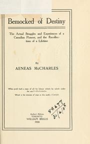 Front cover of Bemocked of destiny by Aeneas McCharles