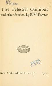 Cover of The Celestial Omnibus and other stories by E. M. Forster