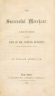 Cover of The successful merchant by Arthur, William
