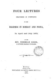 Cover of Four lectures by Nehemiy©Æa N©Æi©ølaka©øn©øtha©Øs©Æastr©Æi Gorhe