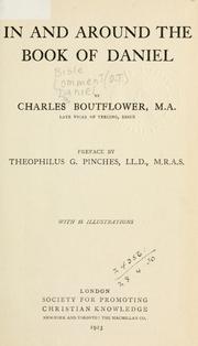 Front cover of In and around the book of Daniel by Boutflower, Charles