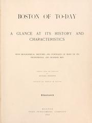 Front cover of Boston of to-day by Richard Herndon