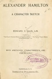 Cover of Alexander Hamilton by Edward Sylvester Ellis