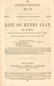 Cover of Life of Henry Clay by Calvin Colton