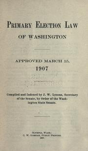 Cover of Laws, etc by Washington (State)