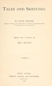 Front cover of Tales and sketches by Hugh Miller