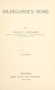 Front cover of Hildegarde's home by Laura Elizabeth Howe Richards