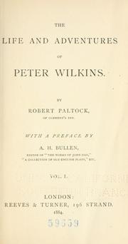 Front cover of The life and adventures of Peter Wilkins by Robert Paltock