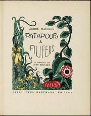 Front cover of Patapoufs et Filifers by André Maurois