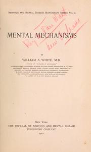 Cover of Mental mechanisms by William A. White