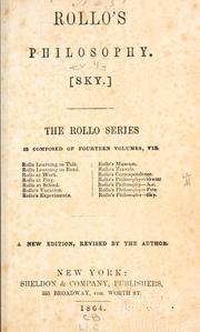 Cover of Rollo's philosophy by Jacob Abbott