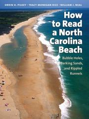 Front cover of How to read a North Carolina beach by Orrin H. Pilkey