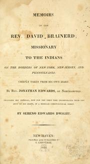 Cover of Memoirs of the Rev. David Brainerd by David Brainerd