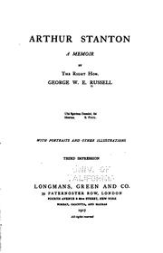 Cover of Arthur Stanton by George William Erskine Russell