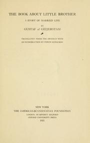 Front cover of Boken om lille-bror by Gustaf af Geijerstam