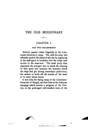 Front cover of The old missionary by William Wilson Hunter