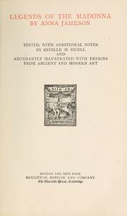 Cover of Legends of the Madonna by Mrs. Anna Jameson