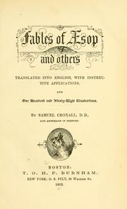 Front cover of Fables of Aesop and others by Samuel Croxall