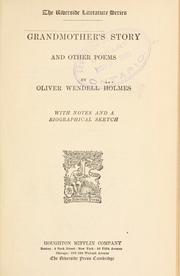 Cover of Grandmother's story by Oliver Wendell Holmes, Sr.