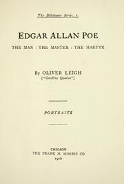 Front cover of Edgar Allan Poe by Oliver Leigh