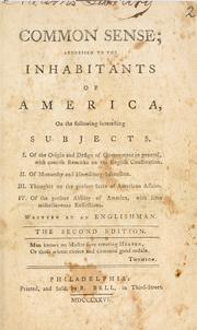Cover of Common Sense by Thomas Paine