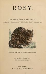Front cover of Rosy by Mary Louisa Molesworth
