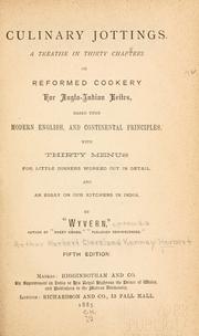 Cover of Culinary jottings by A. R. Kenney-Herbert