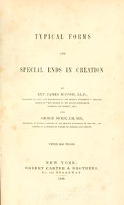 Cover of Typical forms and special ends in creation by McCosh, James