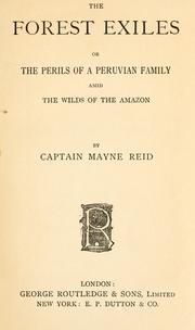 Cover of The forest exiles by Mayne Reid