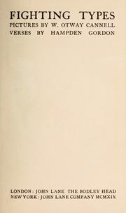 Cover of Fighting types by W. Otway Cannell