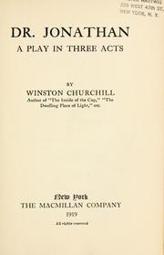 Cover of Dr. Jonathan by Winston Churchill