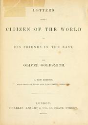 Front cover of The citizen of the world, in a series of letters from a Chinese philosopher at London, to his friends in the east by Oliver Goldsmith