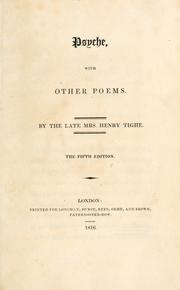 Front cover of Psyche, with other poems by Mary Tighe