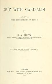 Front cover of Out with Garibaldi by G. A. Henty