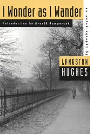 Front cover of I wonder as I wander by Langston Hughes