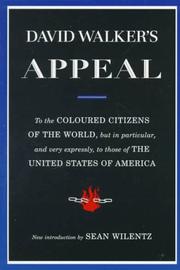 Front cover of David Walker's appeal, in four articles, together with a preamble, to the coloured citizens of the world, but in particular, and very expressly, to those of the United States of America by David Walker