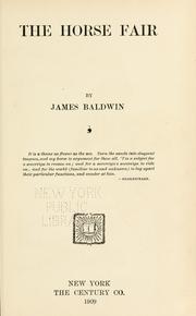 Cover of The horse fair by James Baldwin