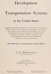 Front cover of Development of transportation systems in the United States by J. Luther Ringwalt