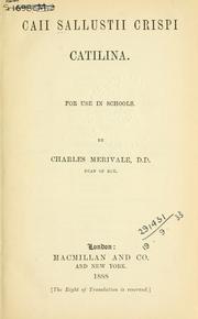 Cover of Catilina by Sallust