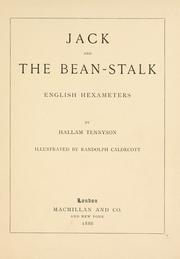 Front cover of Jack and the bean-stalk by Hallam Tennyson