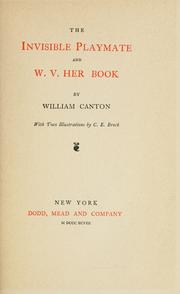 Front cover of The invisible playmate and W. V. her book by William Canton