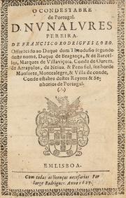Front cover of O condestabre de Portugal by Francisco Rodrigues Lobo