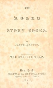 Cover of The steeple trap by Jacob Abbott