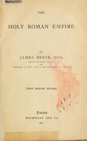 Front cover of The Holy Roman Empire by James Bryce