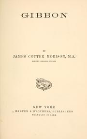 Cover of Gibbon by Morison, James Cotter