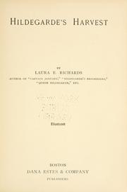 Cover of Hildegarde's harvest by Laura Elizabeth Howe Richards