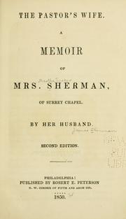 Front cover of The pastor's wife by James Sherman
